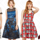Classic Cornerstone Midi Dress, $78 | Floral Flourish A-Line Dress, $84 | I’m Wiggin’ Out! A-Line Dress, $54 | Planetarium Parade Babydoll Dress, $54